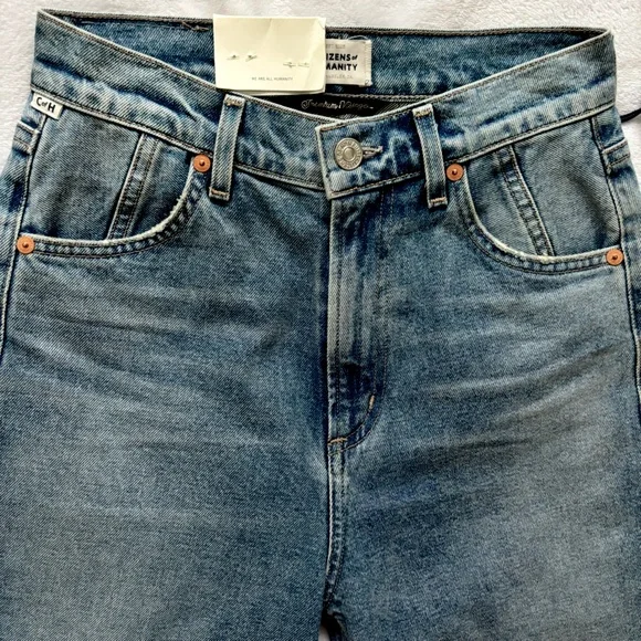 CITIZENS OF HUMANITY Valerie High Rise Tapered Stirrup Jeans--24 - Picture 4 of 16